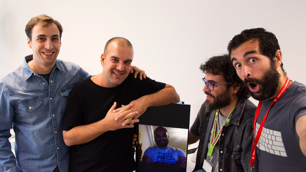 Pablo, Adri, Rodri, Francho and Rafa: the Spines product team.
